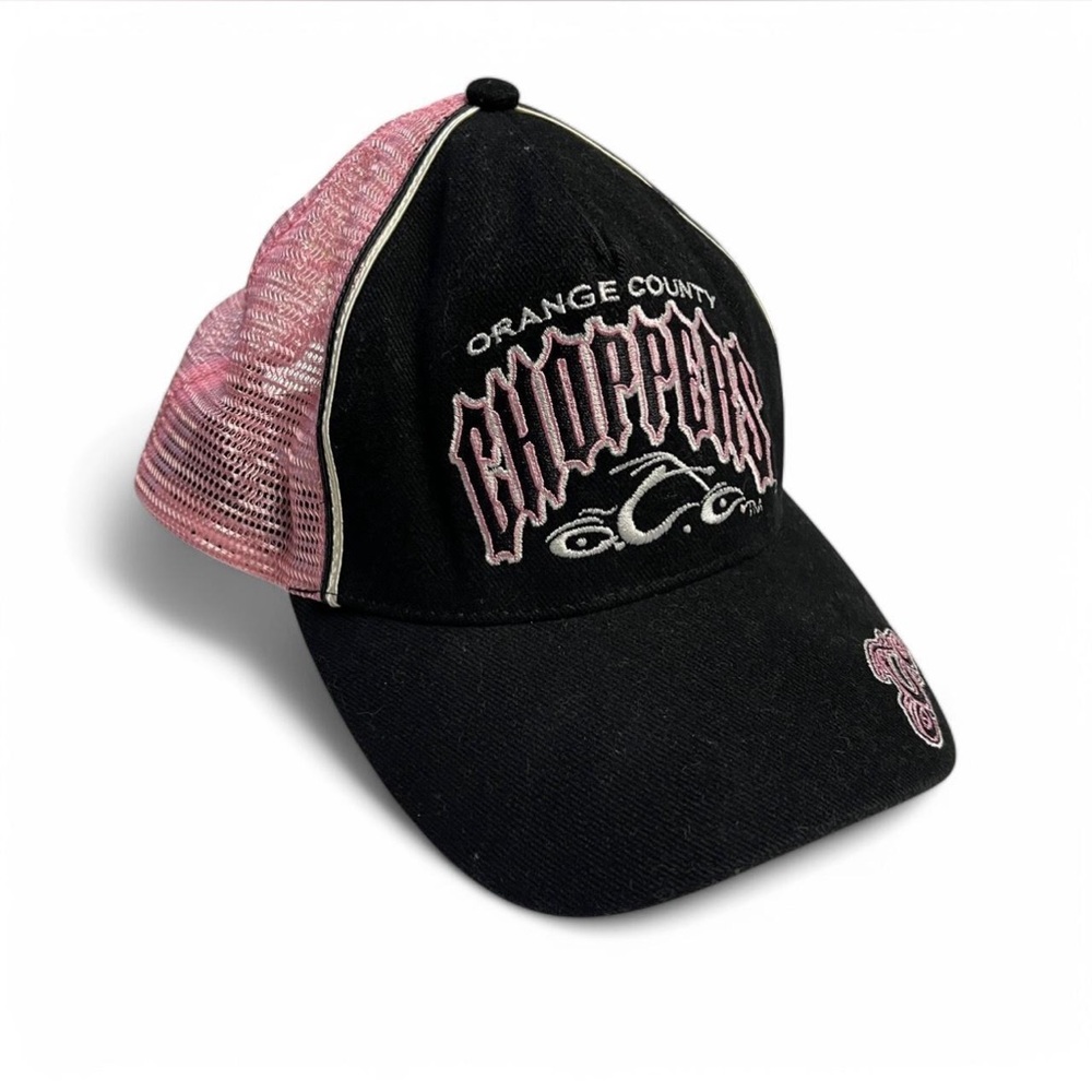 Y2K Orange County Choppers youth embroidered trucker hat